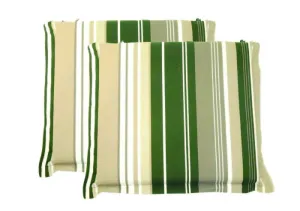 2 Seat Pads 5cm Valance Blue & Green