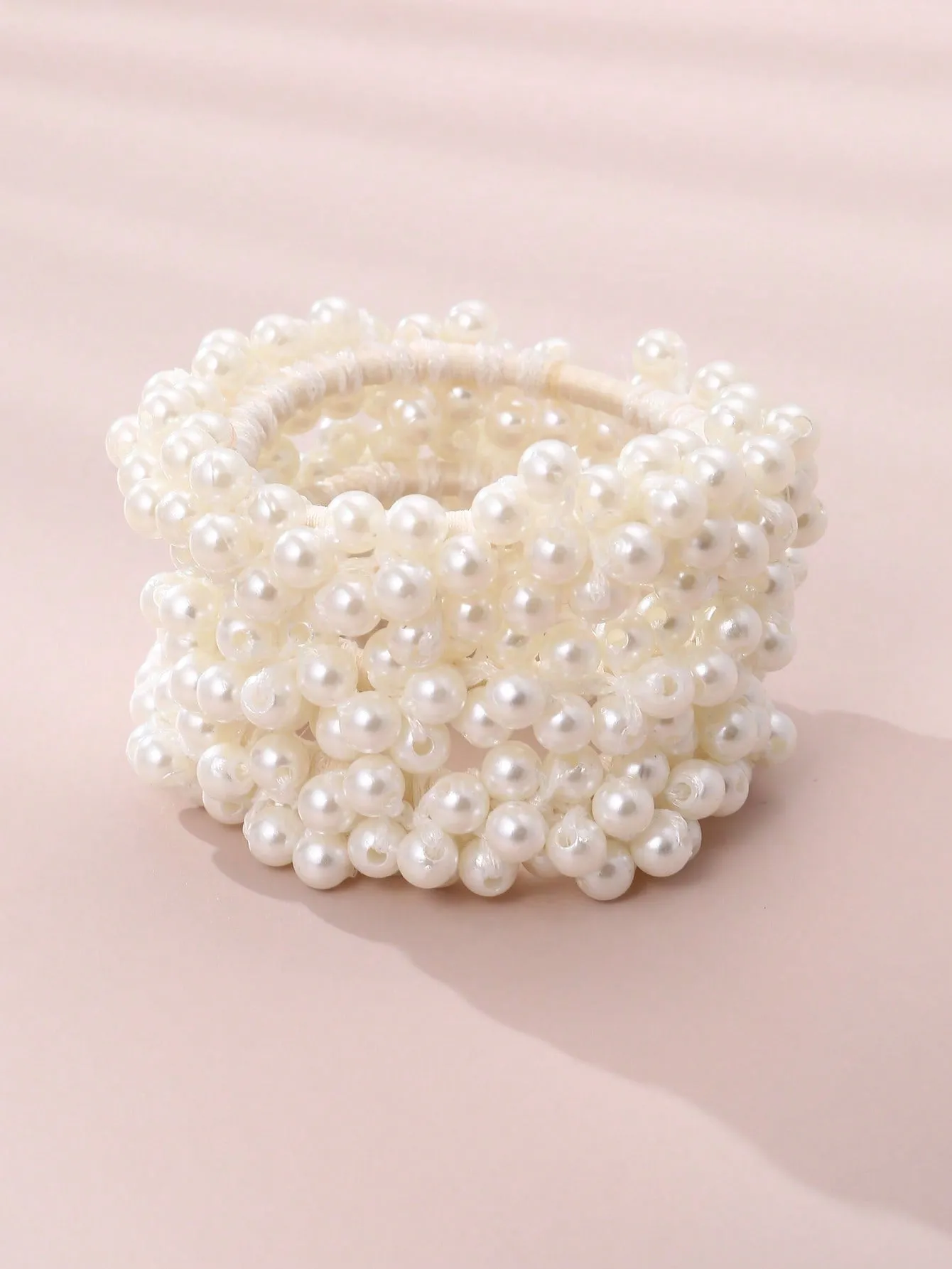 3pcs French Faux Pearl Hair Ties