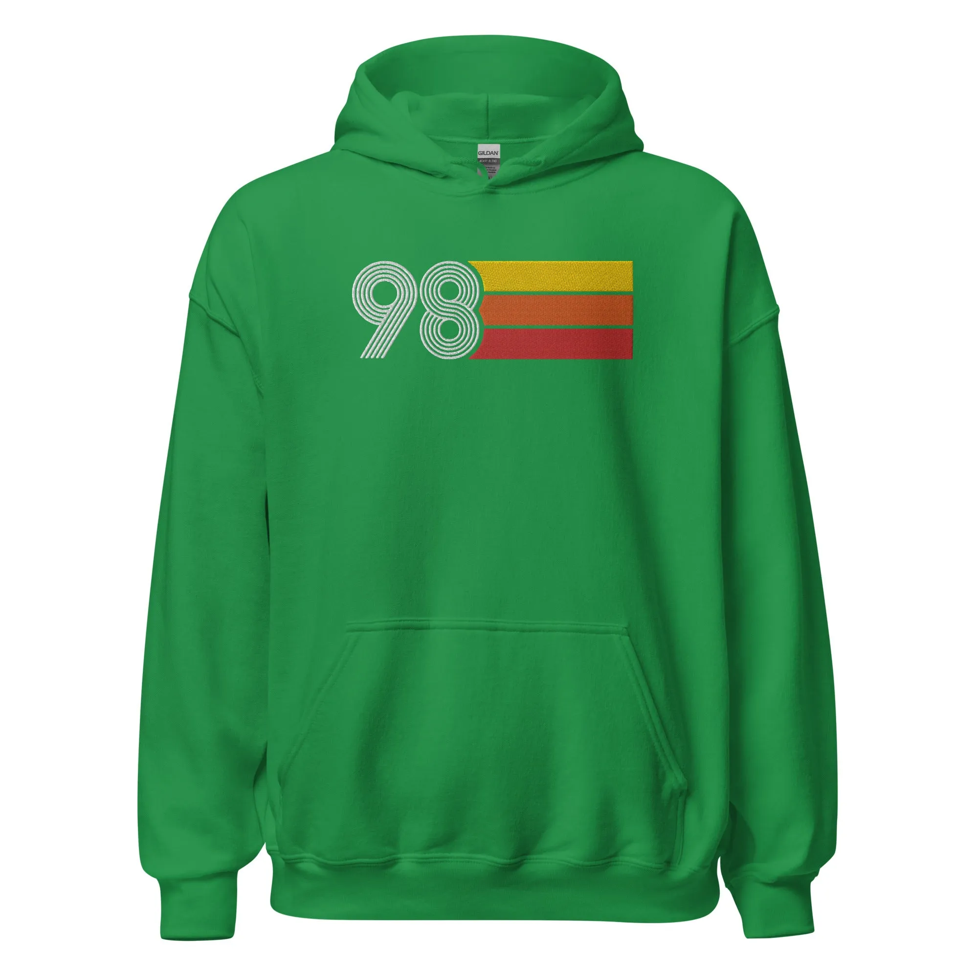 98 - Retro Tri-Line Large Embroidery Unisex Hoodie