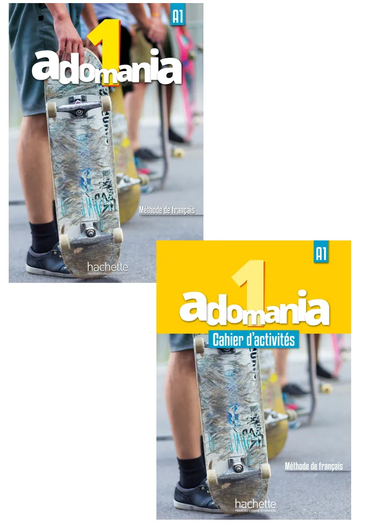 Adomania 1-A1 Livre De L Eleve Cahier D Activites Audio Parcours Digital (2 Books set)