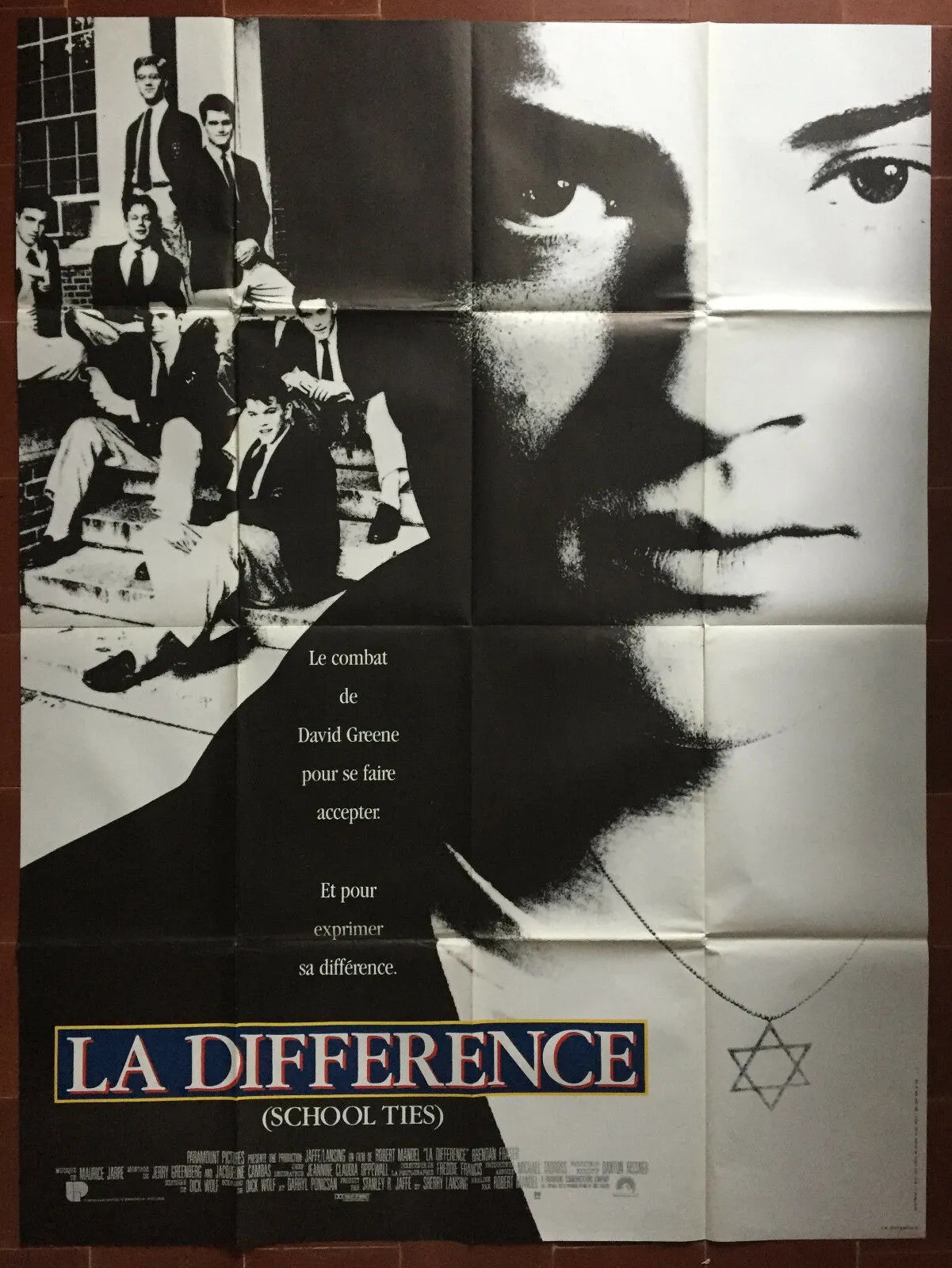 Affiche LA DIFFERENCE School Ties MATT DAMON Brendan Fraser 120x160cm