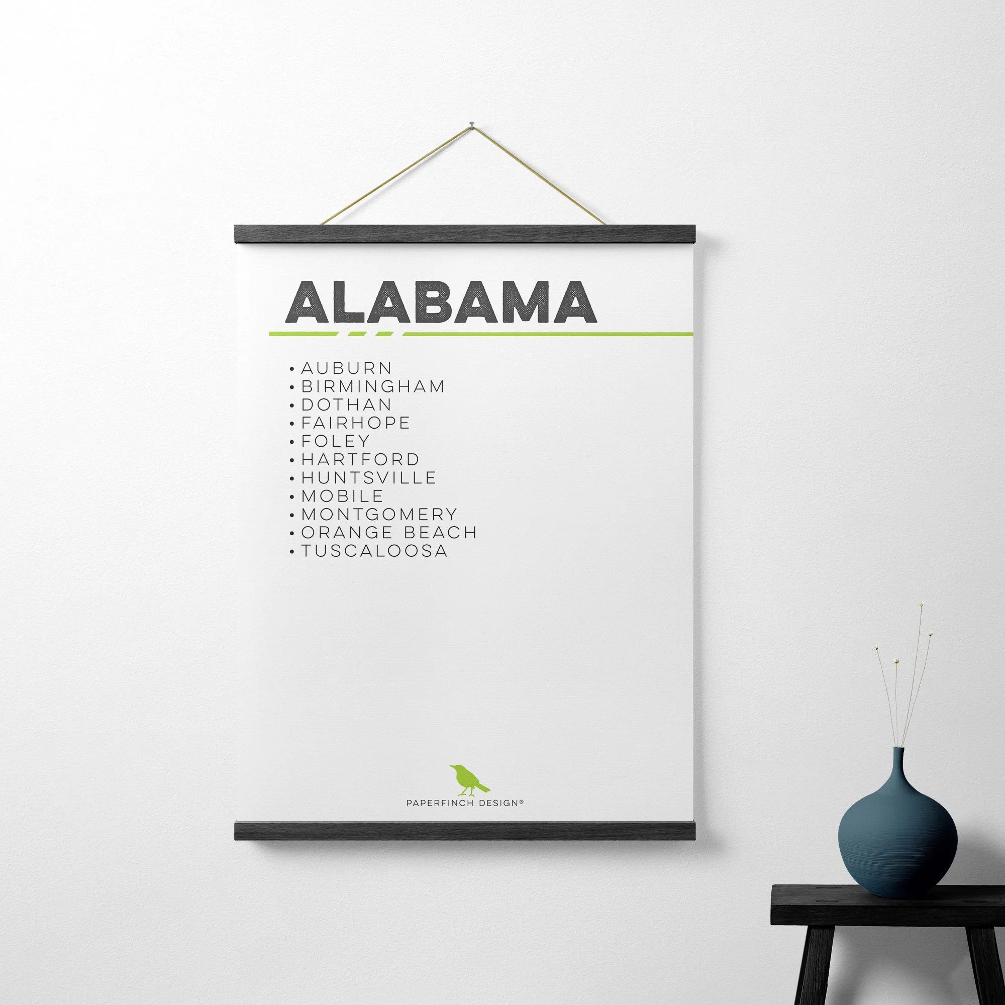 Alabama city map art, framed Alabama art print, multiple Alabama cities wall art, city skyline art print, Alabama city maps, Alabama decor