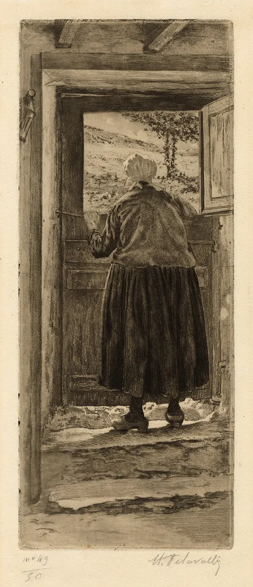 Angelique at Her Door