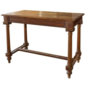 Antique French Carved Wood Empire Style Table ca. 1900