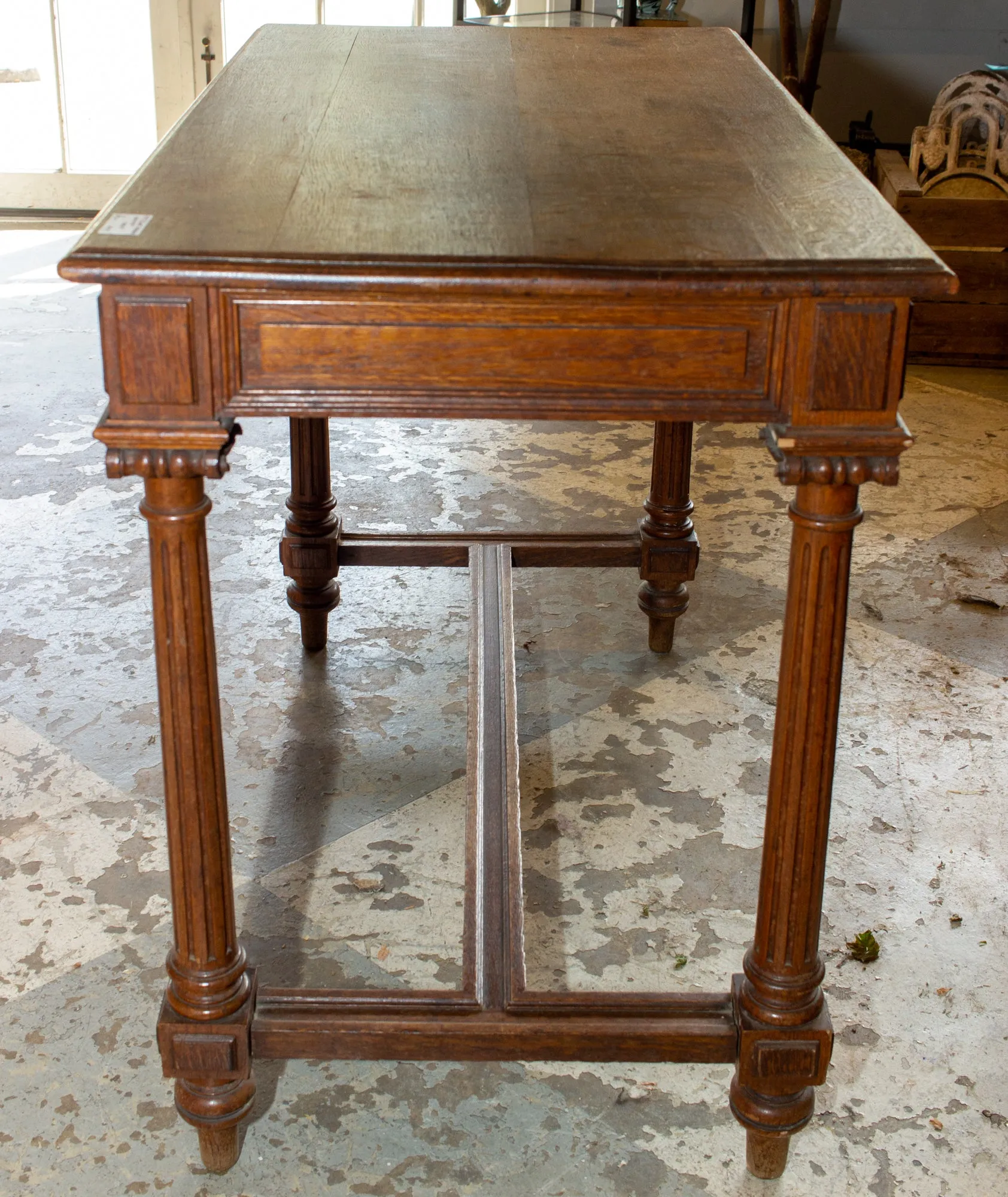 Antique French Carved Wood Empire Style Table ca. 1900