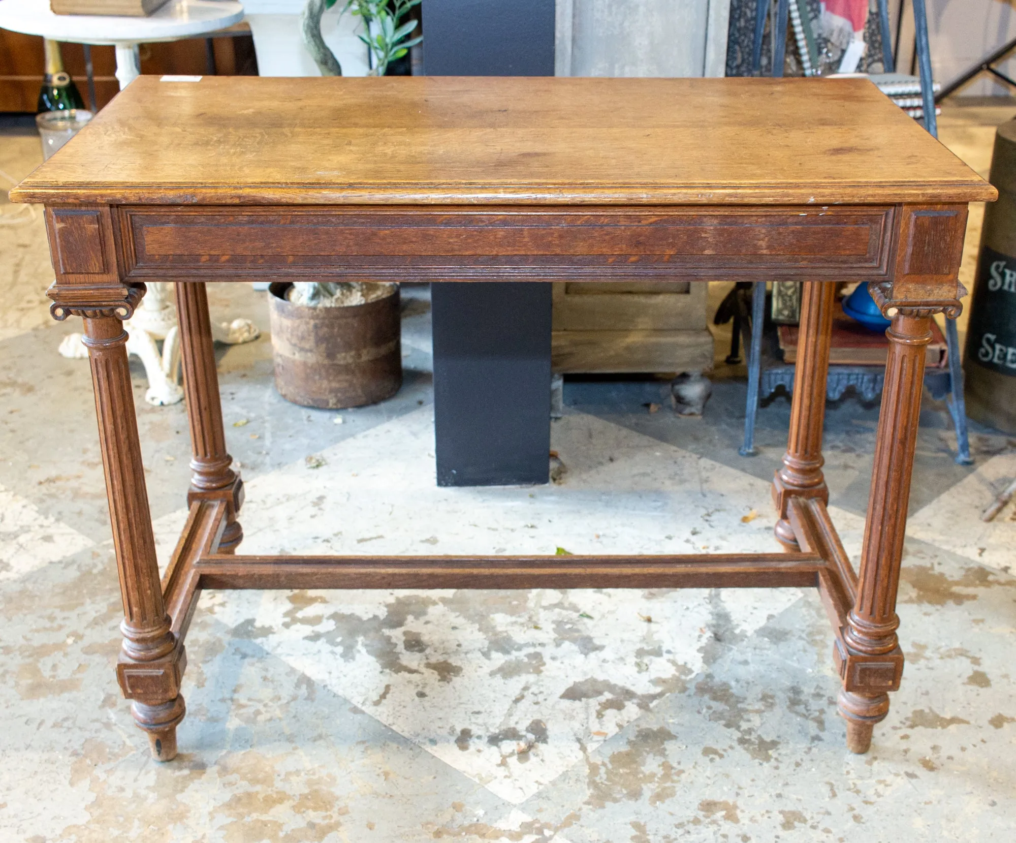 Antique French Carved Wood Empire Style Table ca. 1900