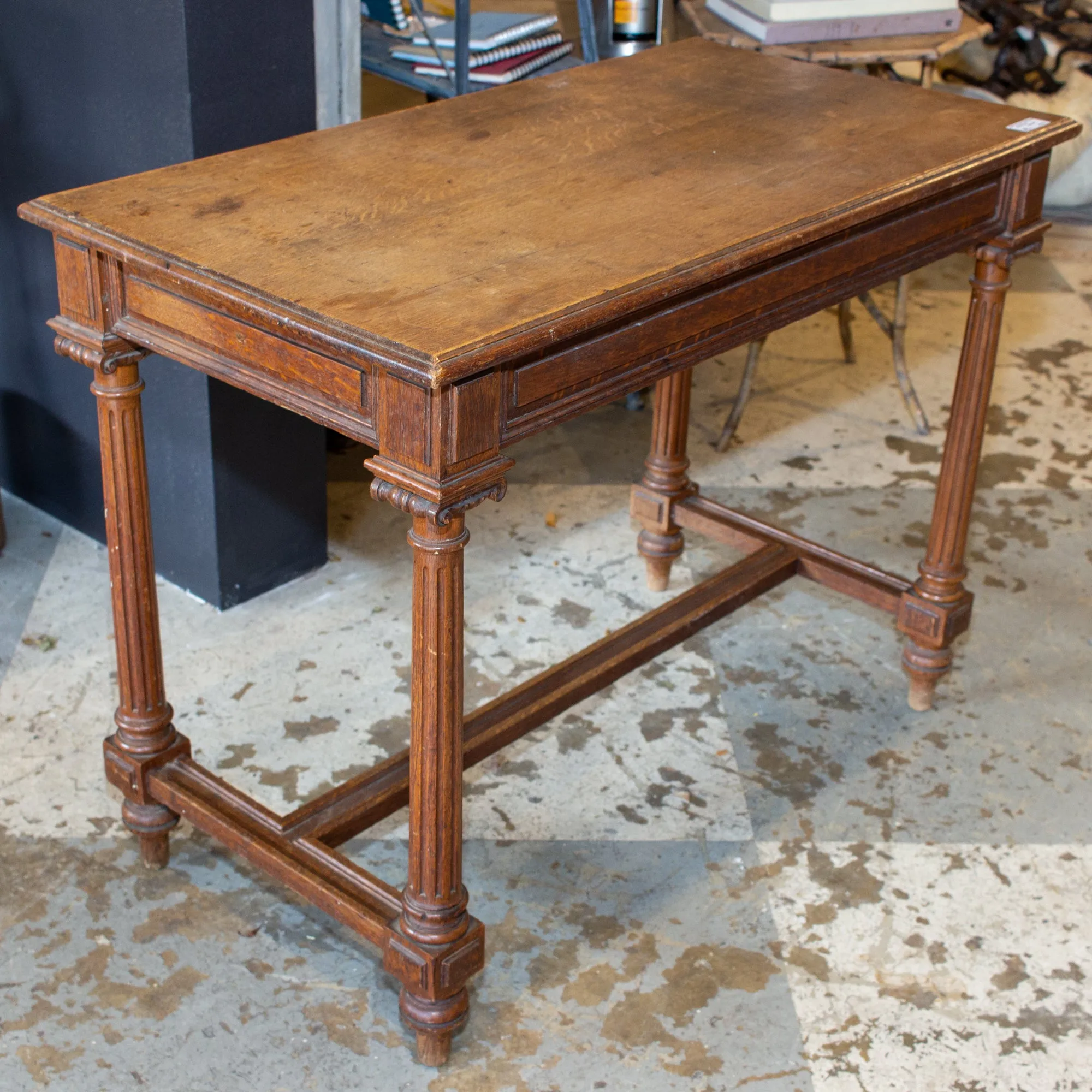 Antique French Carved Wood Empire Style Table ca. 1900