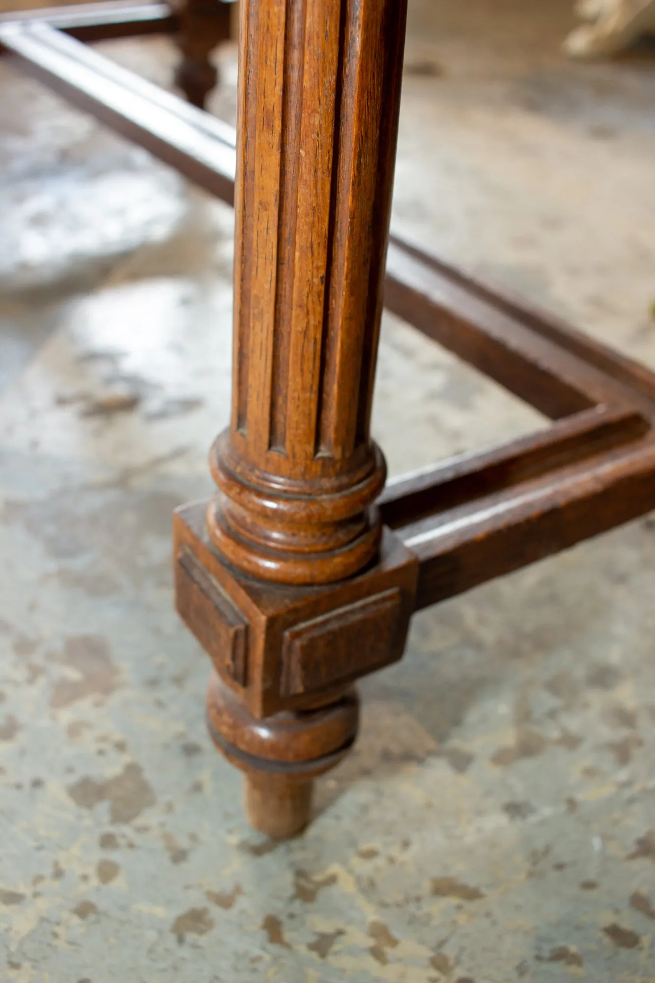 Antique French Carved Wood Empire Style Table ca. 1900