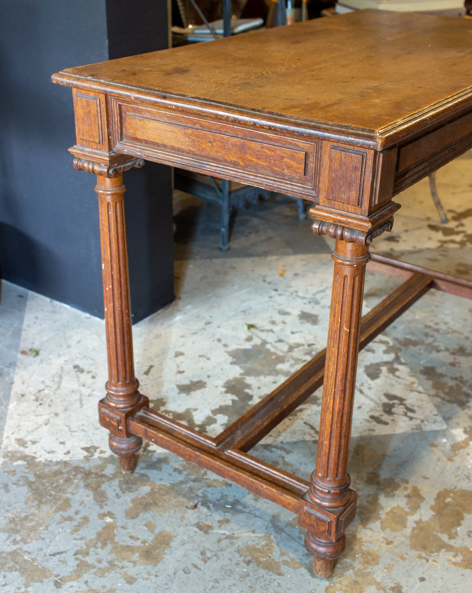 Antique French Carved Wood Empire Style Table ca. 1900