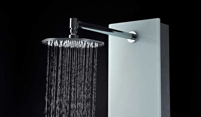 Anzzi MARE Series 60 in. Full Body Shower Panel System with Heavy Rain Shower and Spray Wand in White