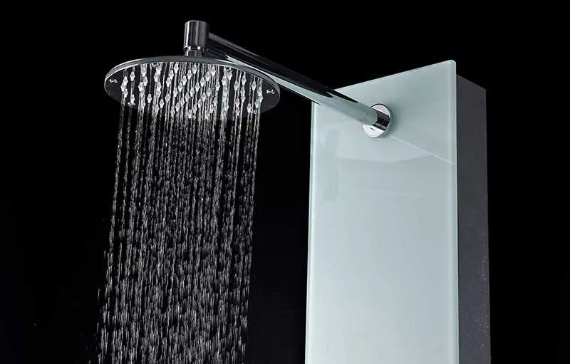 Anzzi MARE Series 60 in. Full Body Shower Panel System with Heavy Rain Shower and Spray Wand in White