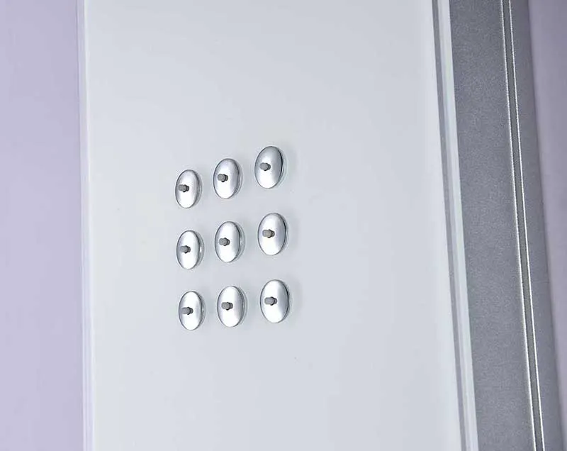 Anzzi VELD Series 64 in. Full Body Shower Panel System with Heavy Rain Shower and Spray Wand in White