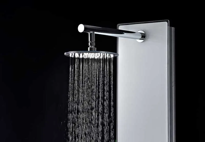 Anzzi VELD Series 64 in. Full Body Shower Panel System with Heavy Rain Shower and Spray Wand in White