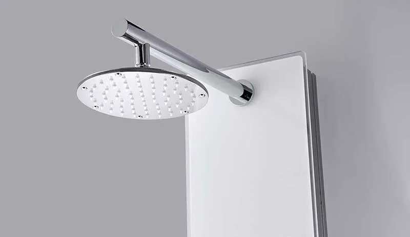 Anzzi VELD Series 64 in. Full Body Shower Panel System with Heavy Rain Shower and Spray Wand in White
