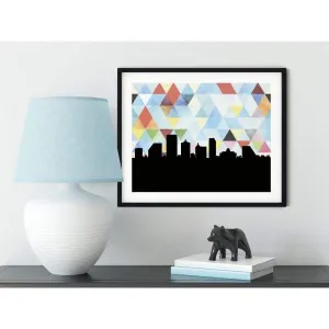 Atlantic City, New Jersey geometric skyline