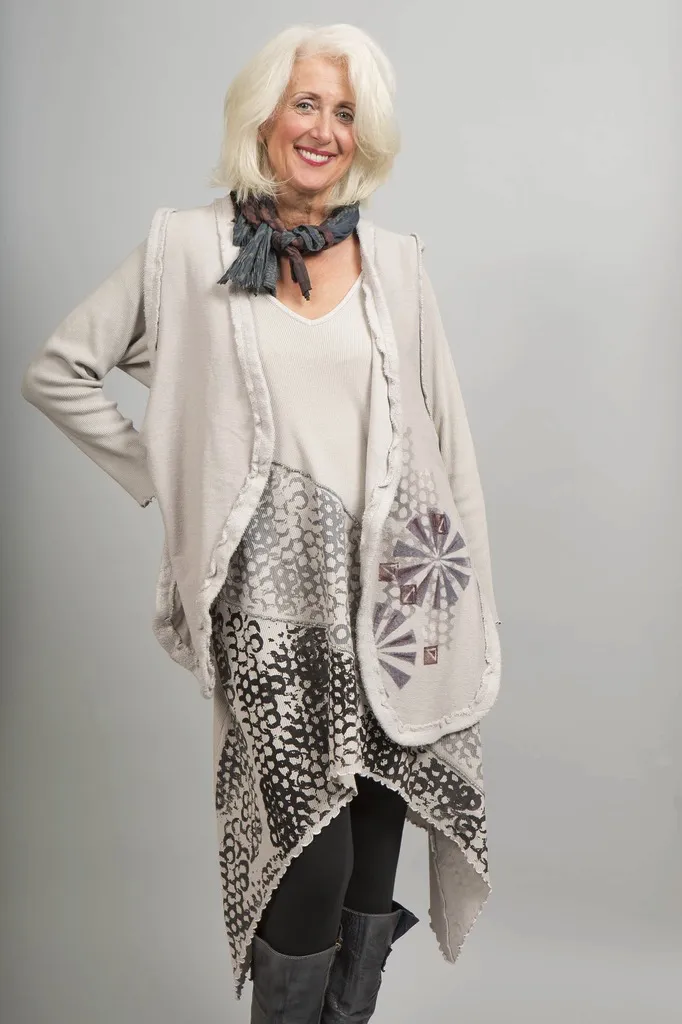Autonomy Vest Paloma Printed-Blue Fish Clothing
