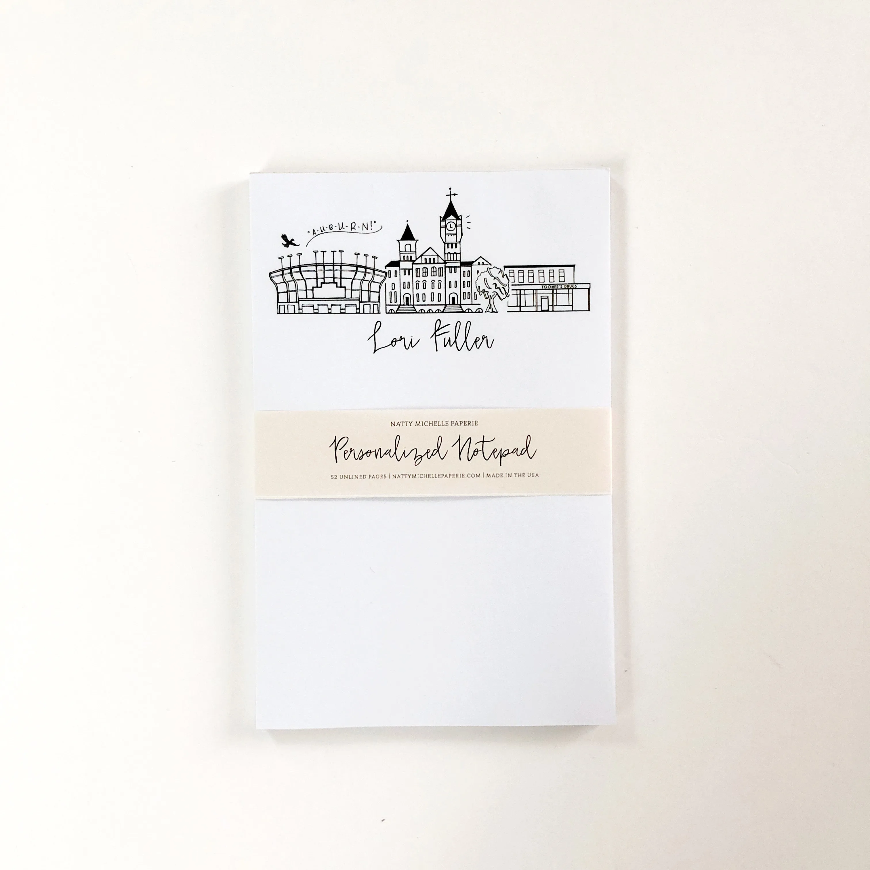 *Available in a Variety of Skylines* Personalized Notepads