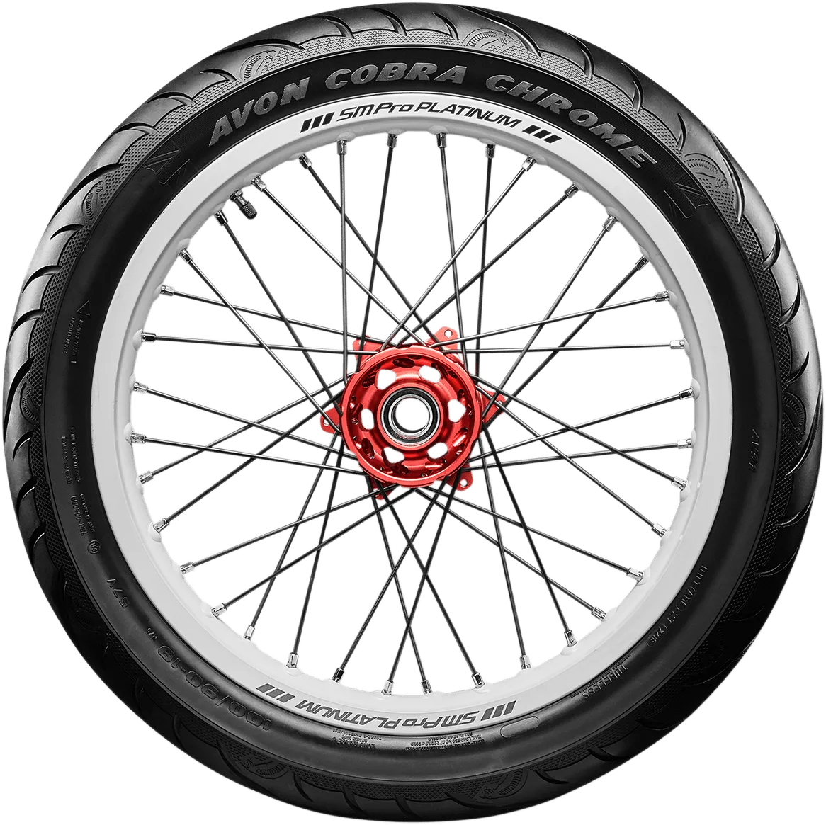 Avon Tyres 4120018 Avon AV91 Cobra Chrome 150/80R17 Front Tire 72V