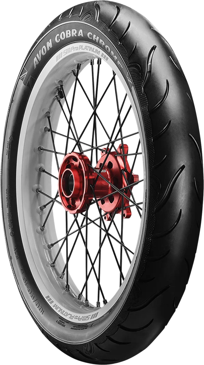 Avon Tyres 4120018 Avon AV91 Cobra Chrome 150/80R17 Front Tire 72V