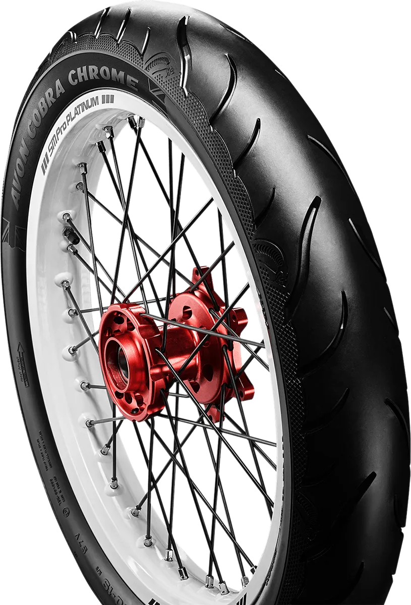 Avon Tyres 4120018 Avon AV91 Cobra Chrome 150/80R17 Front Tire 72V