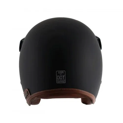 Axor Retro Jet Leather Matte Helmet