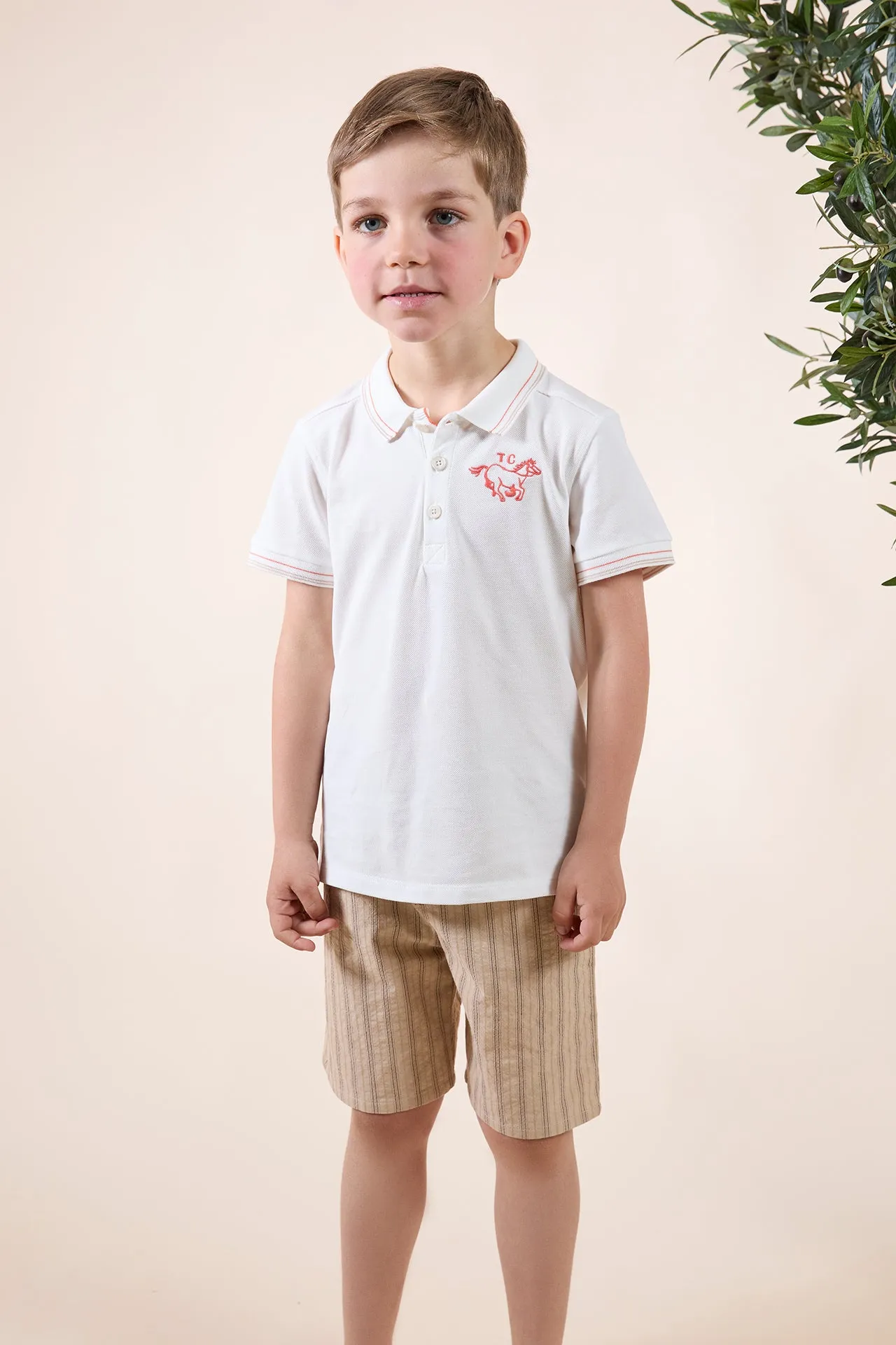 BABY PETIT COWBOY SHORT16 - Ocre