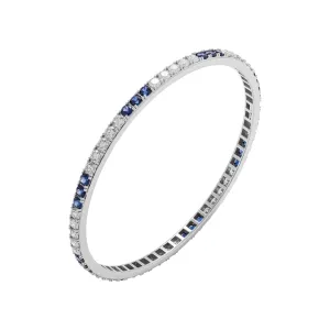 Bangle Bracelet in 14 K White Gold 7.51ct
