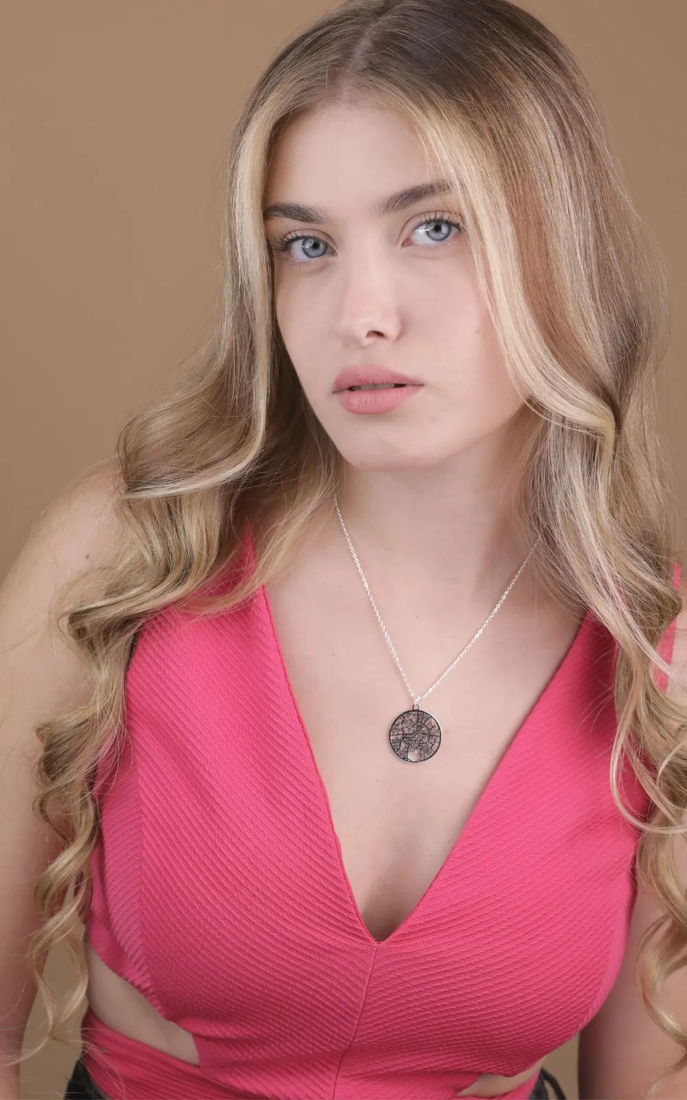 Berlin Silver - City Map Necklace