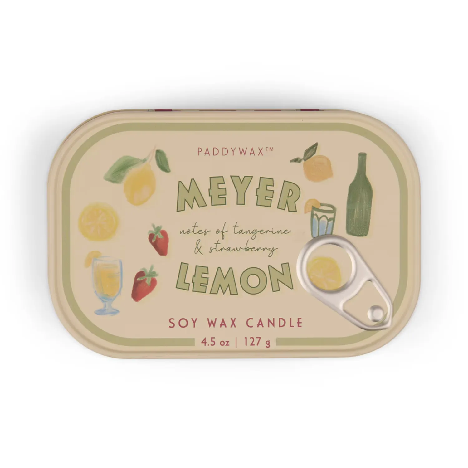 Bistro 4.5oz Printed Tin Candle