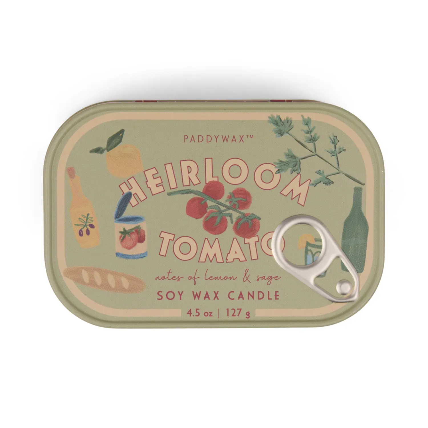 Bistro 4.5oz Printed Tin Candle