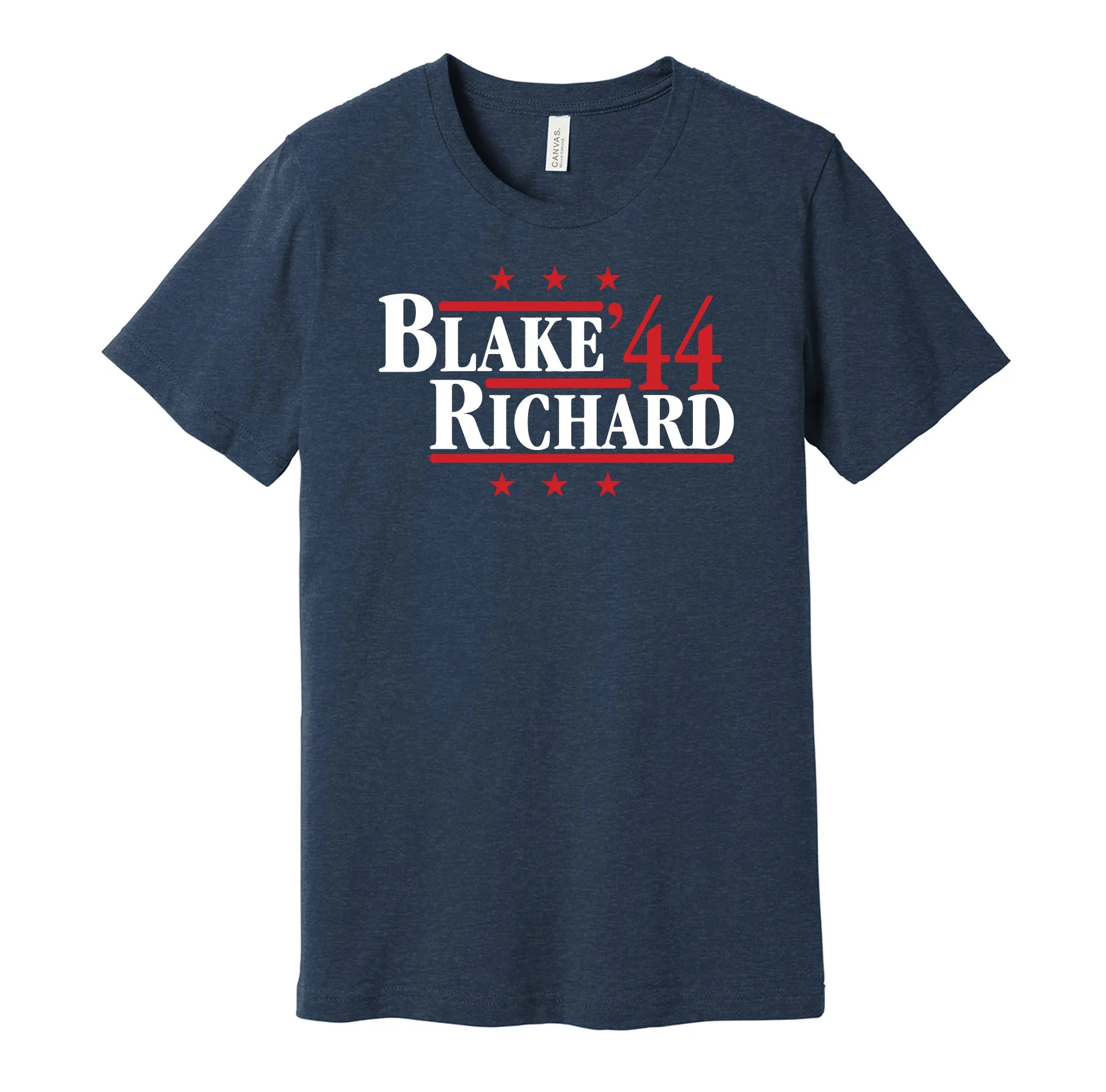 Blake & Richard '44 - Montreal Legends Political Campaign Parody T-Shirt - Hyper Than Hype Shirts