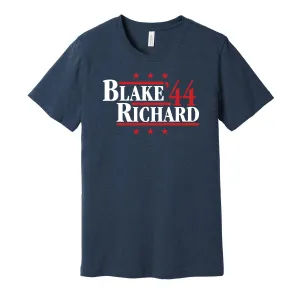 Blake & Richard '44 - Montreal Legends Political Campaign Parody T-Shirt - Hyper Than Hype Shirts