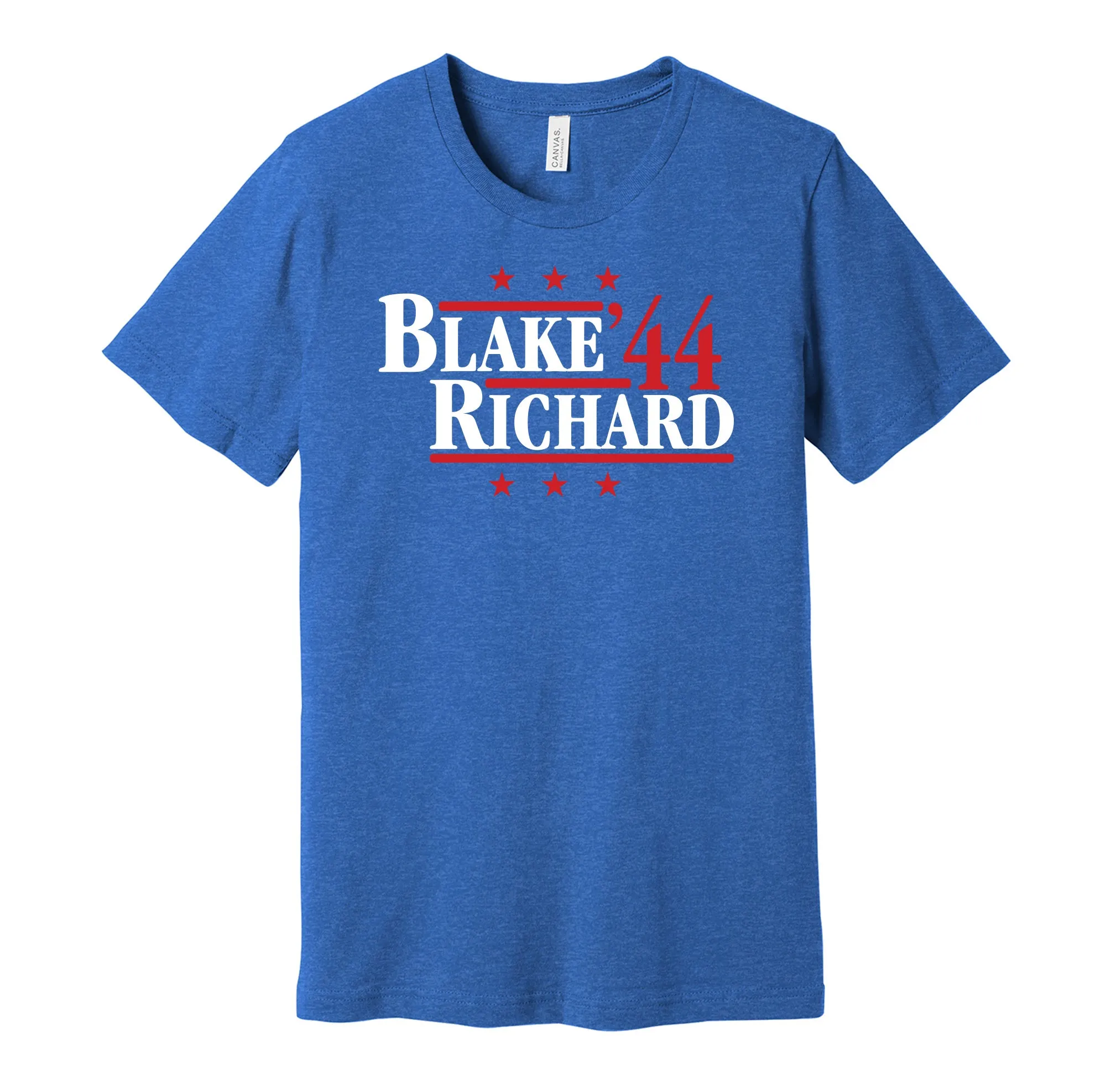 Blake & Richard '44 - Montreal Legends Political Campaign Parody T-Shirt - Hyper Than Hype Shirts