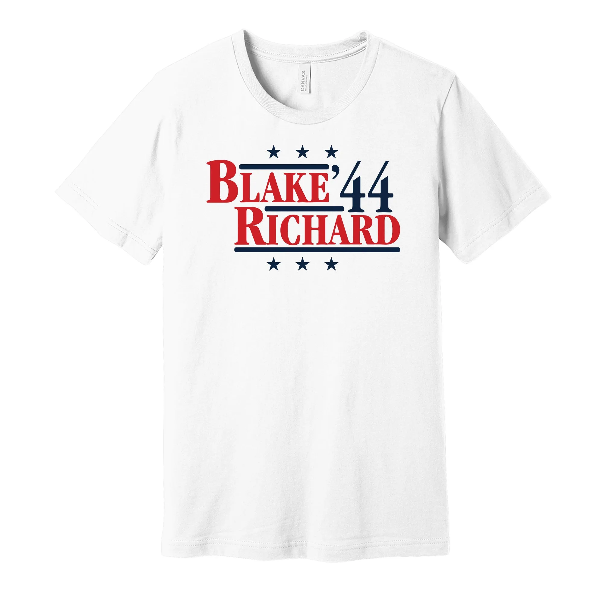Blake & Richard '44 - Montreal Legends Political Campaign Parody T-Shirt - Hyper Than Hype Shirts