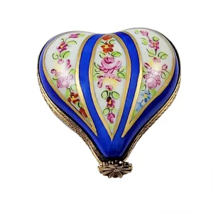 Blue Striped Heart