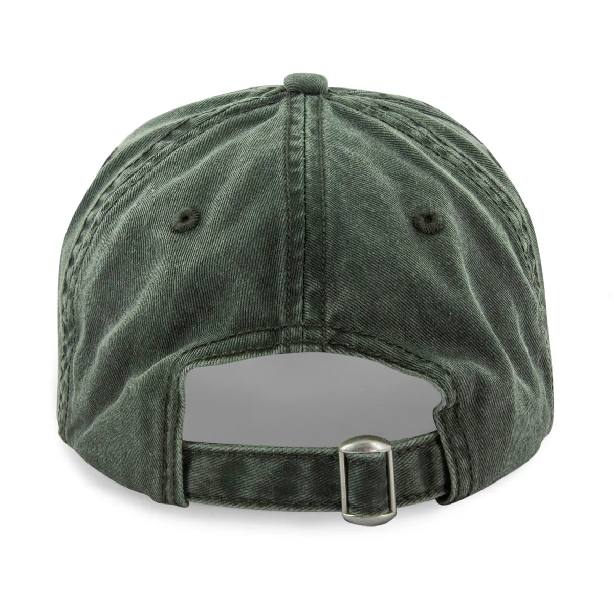 Boston B Skyline Leather Patch Washed Dad Hat