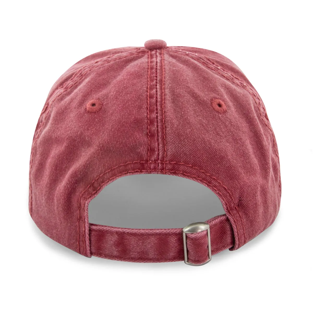 Boston B Skyline Leather Patch Washed Dad Hat