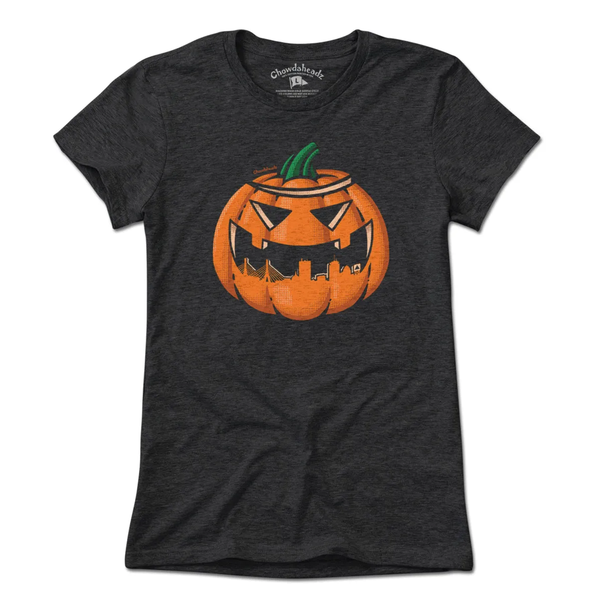 Boston Skyline Jack O' Lantern T-Shirt