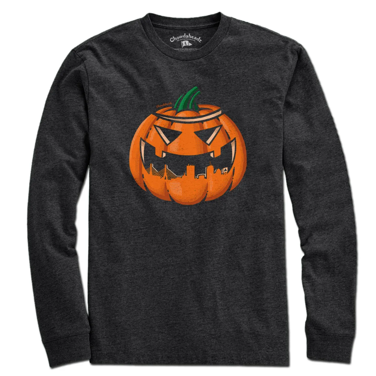 Boston Skyline Jack O' Lantern T-Shirt