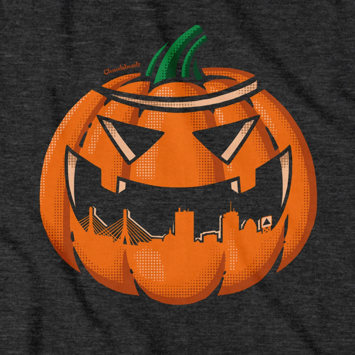 Boston Skyline Jack O' Lantern T-Shirt