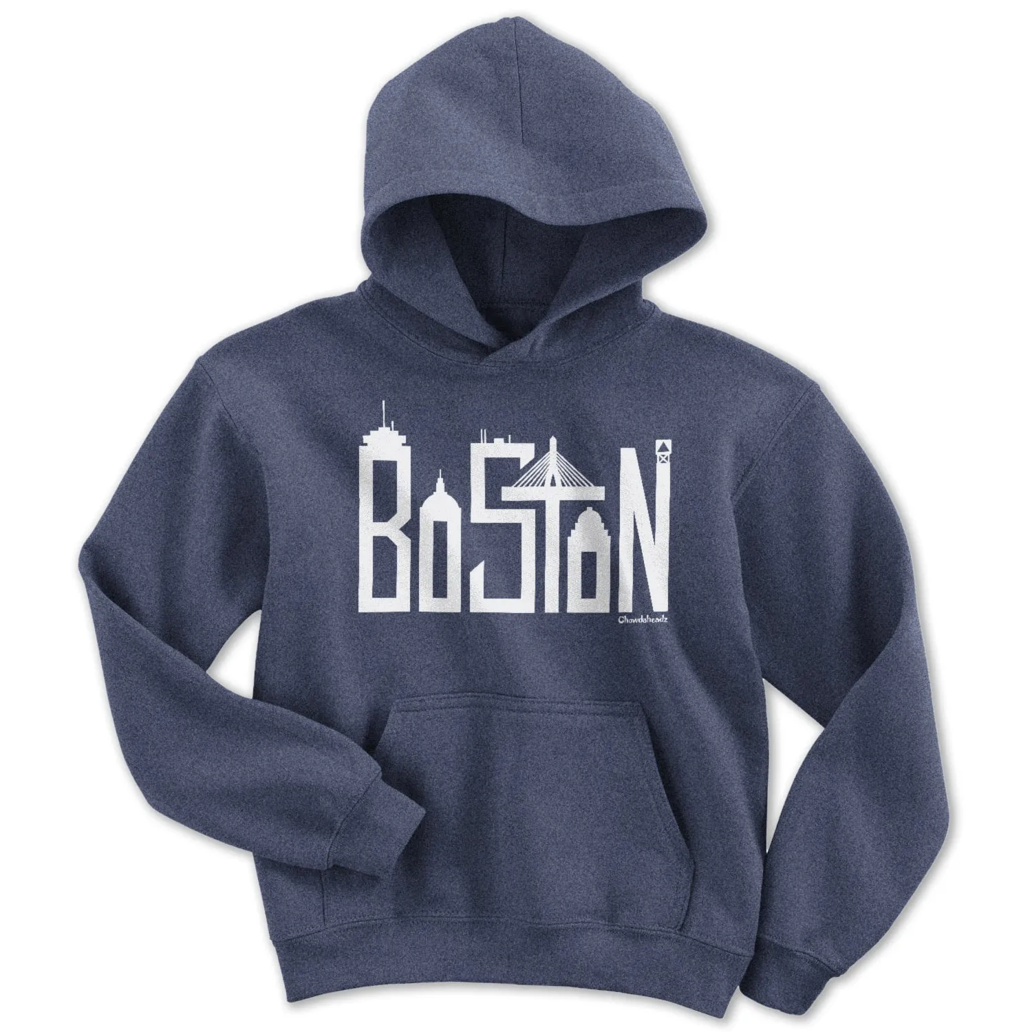 Boston Skyline Letters Youth Hoodie
