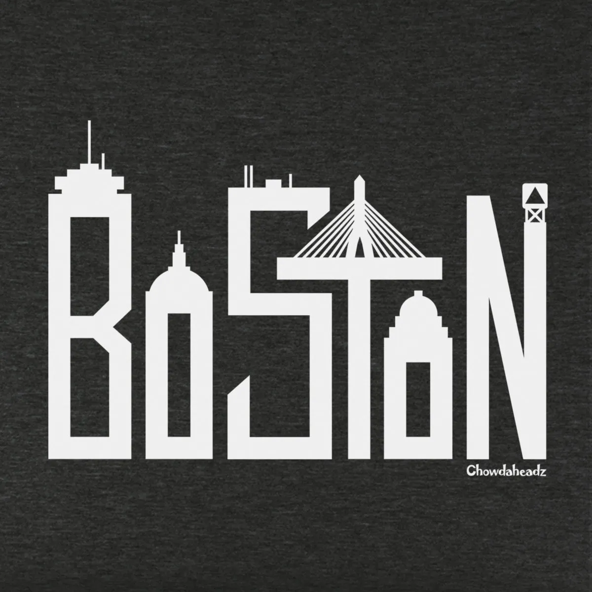 Boston Skyline Letters Youth Hoodie
