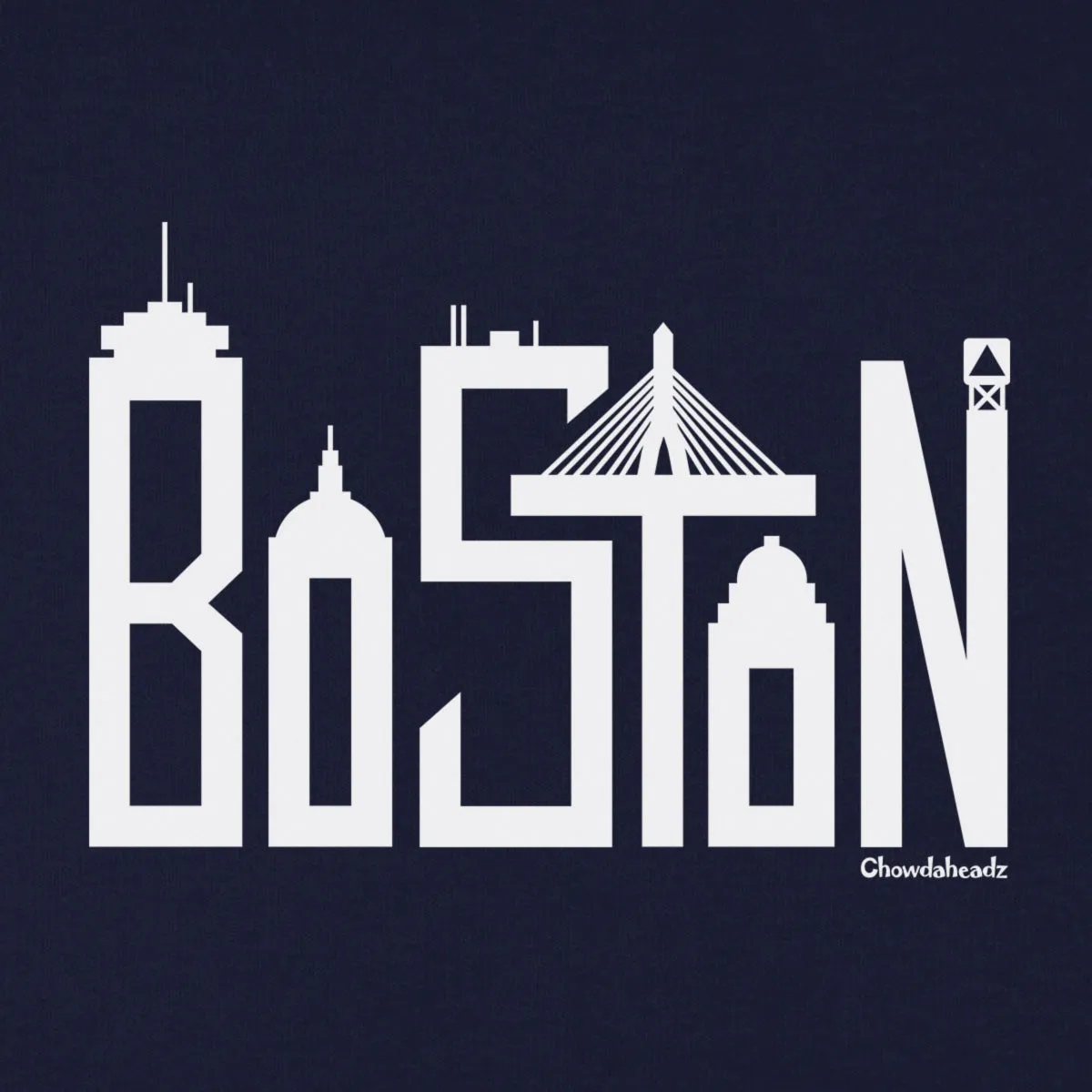 Boston Skyline Letters Youth Hoodie
