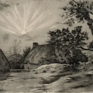 Breton Farm in Sunlight