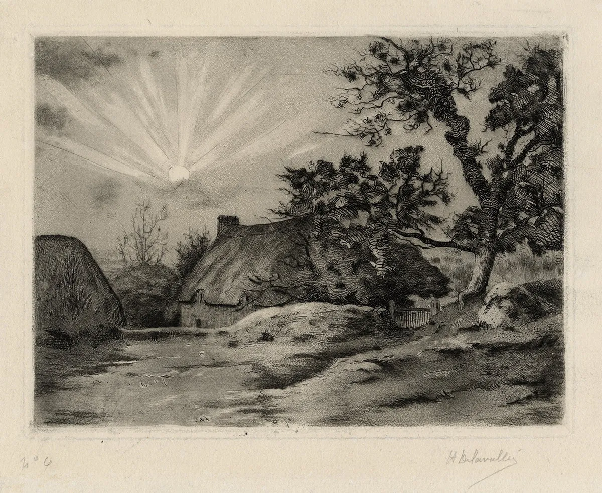 Breton Farm in Sunlight