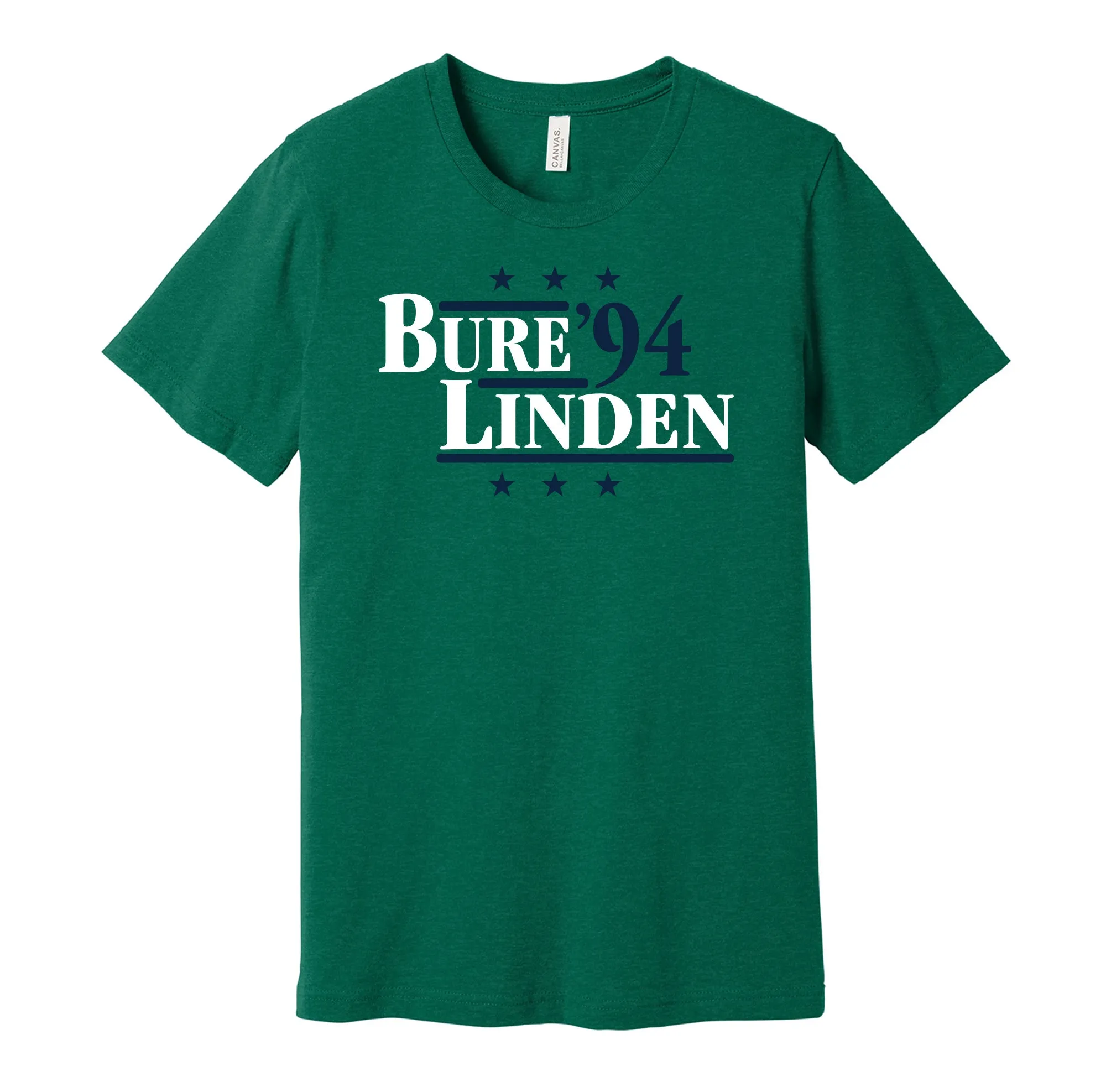 Bure & Linden '94 - Vancouver Legends Political Campaign Parody T-Shirt - Hyper Than Hype Shirts