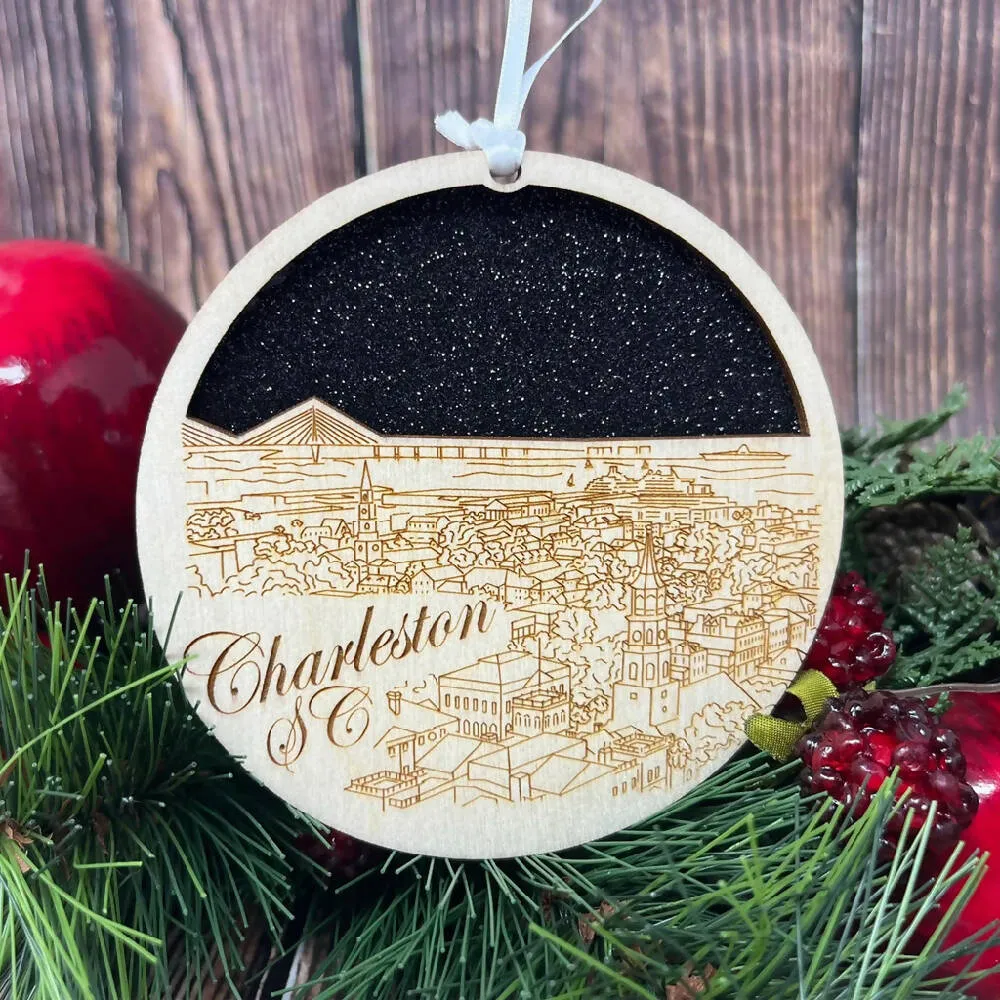 Charleston SC Skyline Ornament