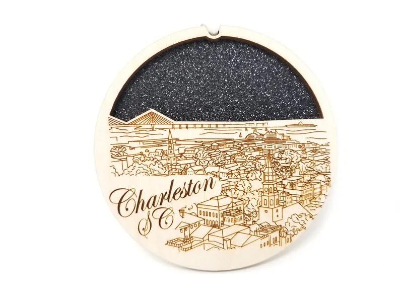 Charleston SC Skyline Ornament