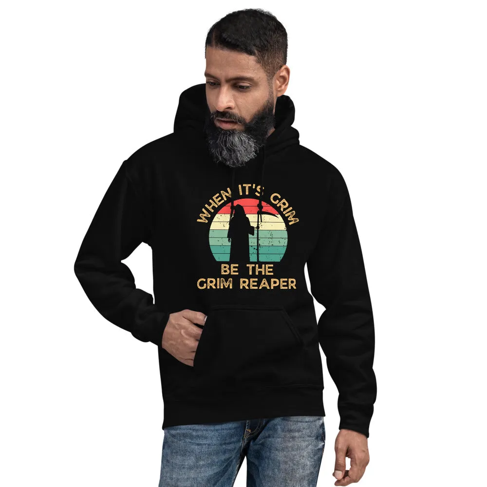 Chiefs Grim Reaper Unisex Hoodie, When It's Grim, Be The Grim Reaper Retro Vintage Shirt Hoodie