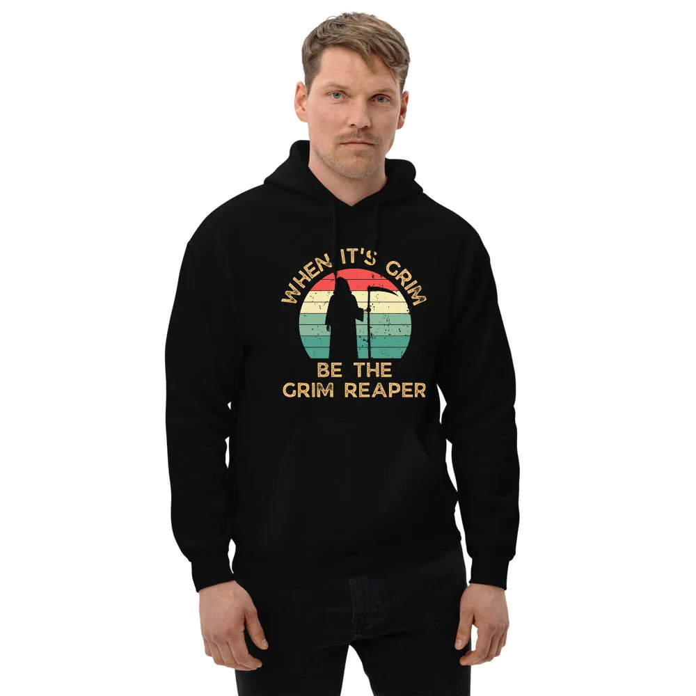 Chiefs Grim Reaper Unisex Hoodie, When It's Grim, Be The Grim Reaper Retro Vintage Shirt Hoodie